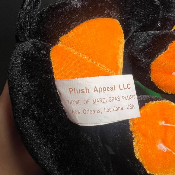 Plush Apparel Home of Mardi Gras Halloween Black Orange Collectible Dog Toy 7.5" - Picture 8 of 8